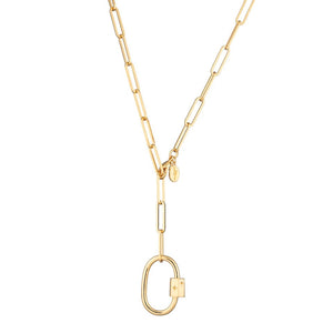 Gold Oval Link Chain Choker