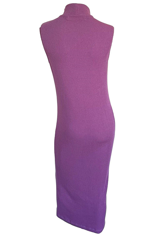 Sleeveless Knit Turtleneck Dress
