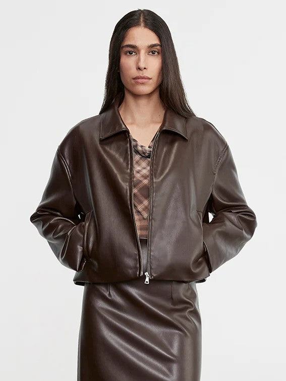 Leather Minimal Jacket