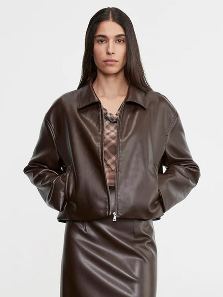 Leather Minimal Jacket – Augusta Twenty