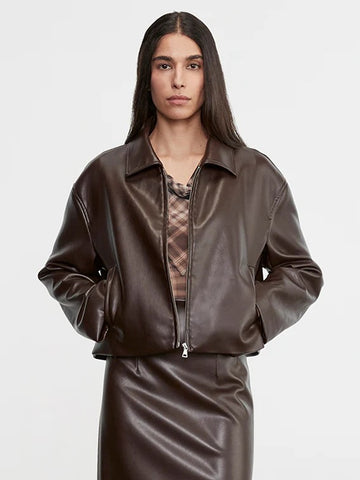 Leather Minimal Jacket