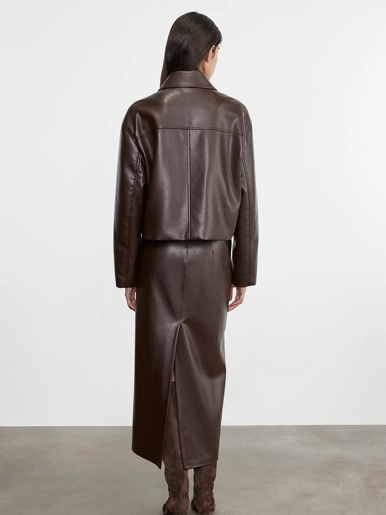 Leather Minimal Jacket