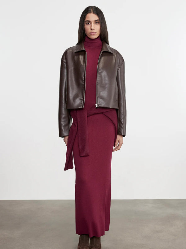 Leather Minimal Jacket