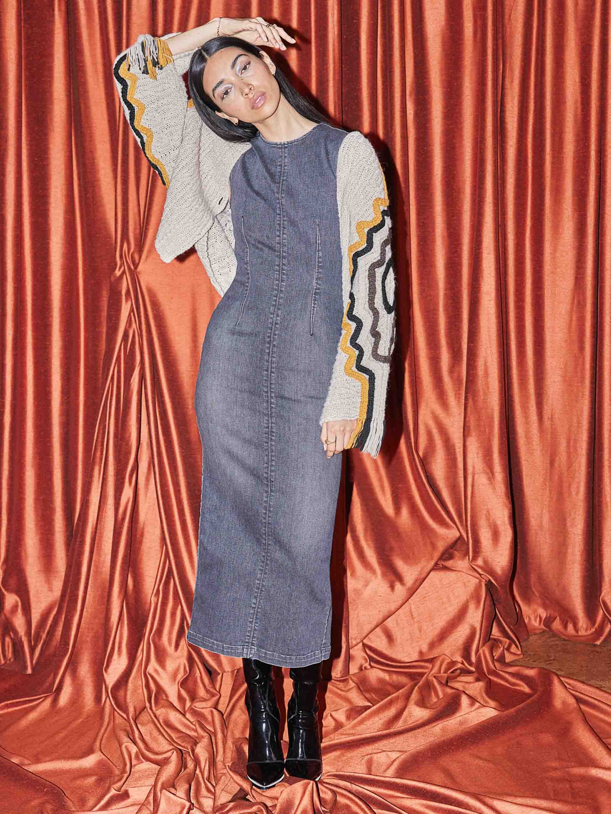 swerve through midi dress Swerve Through Midi Dress Pink