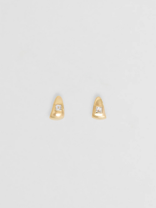 Rosco Topaz Earrings - Gold