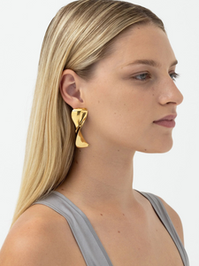 Sculpt Earrings - Gold