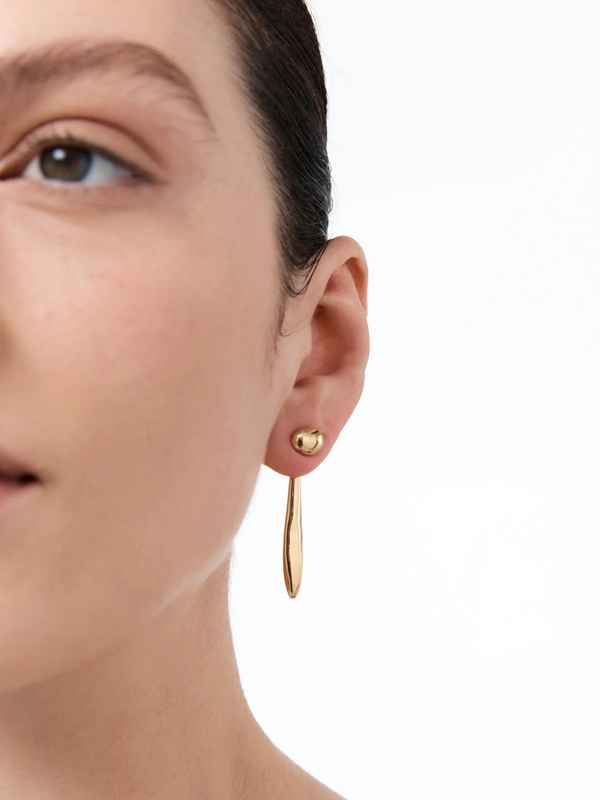 Verso Drop Earrings - Gold