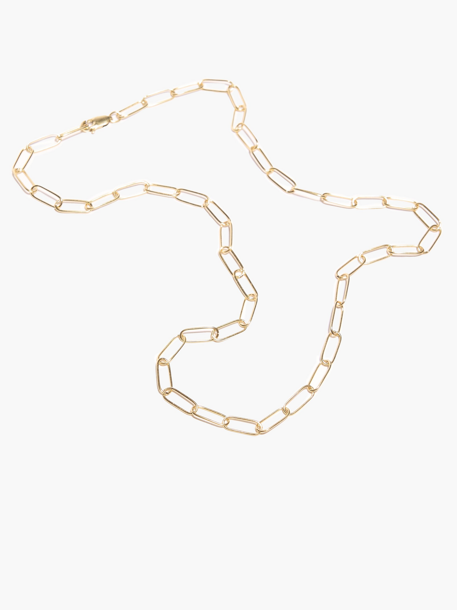 Chunky Goldfill Paperclip Chain