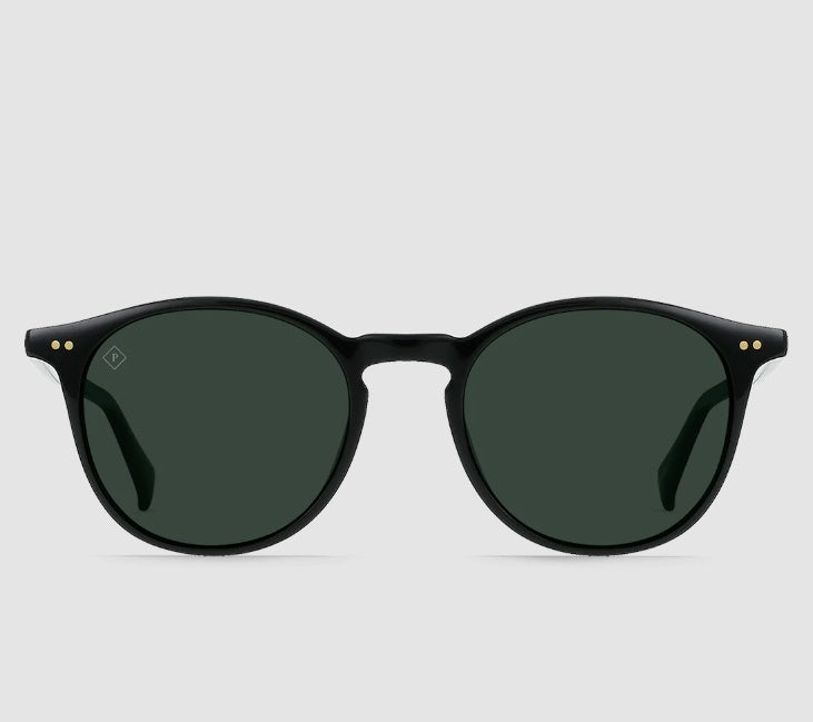 Basq Polarized Sunglasses-Recycled Black/Green