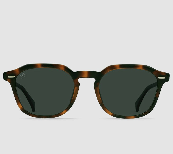 Clyve Polarized Sunglasses-Espresso Tortoise/Green
