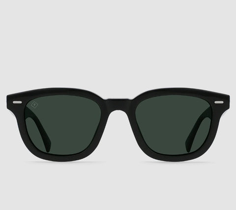 Myles Polarized Sunglasses-Crystal Black/Green