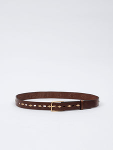 Colin Studded Belt - Brown