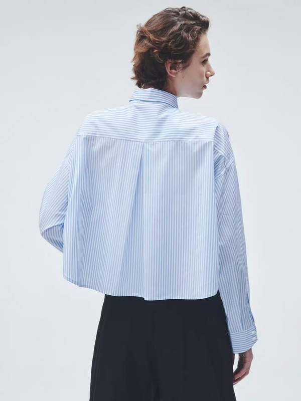 Beatrice Cropped Stripe Shirt