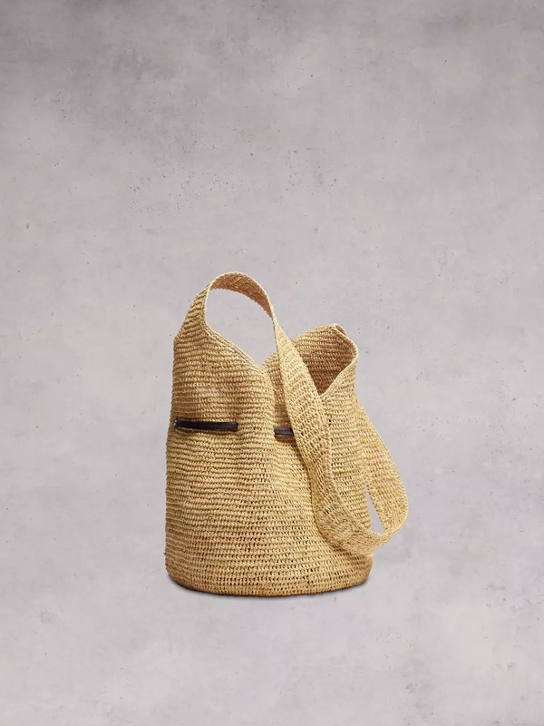 Daily Bucket Bag - Raffia