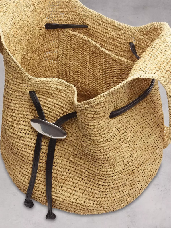 Daily Bucket Bag - Raffia