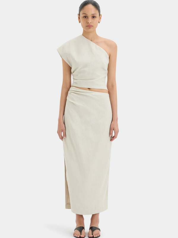 Affogato Asymmetric Midi Skirt