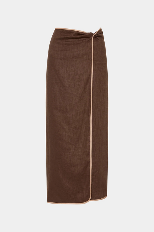 Affogato Twist Midi Skirt