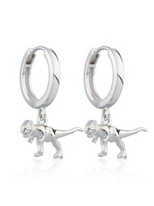 T-Rex Dinosaur Hoop Earrings