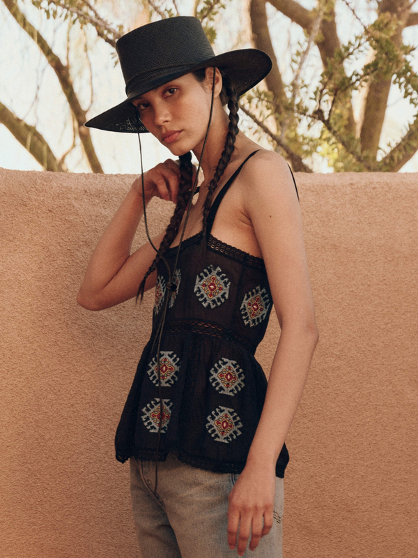 The Roam Top with Folklore Embroidery