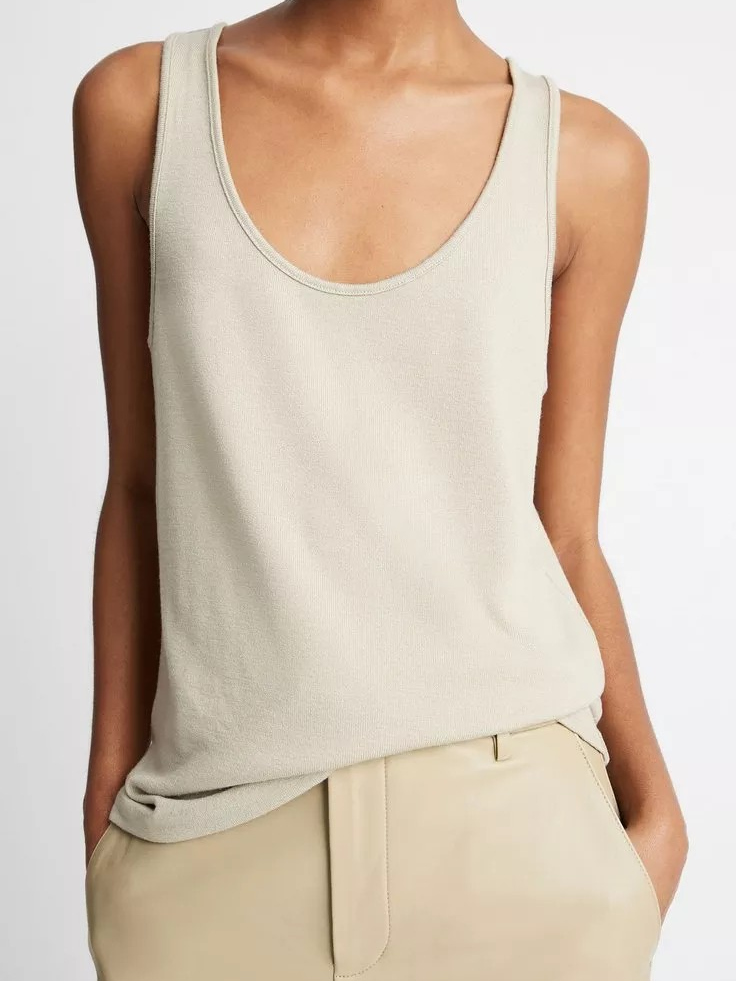 Relaxed Scoop-Neck Tank