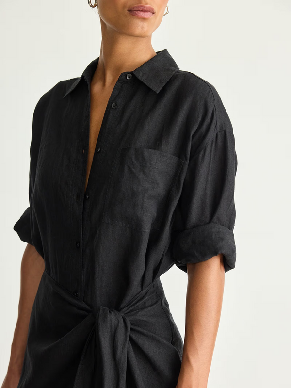 Alessandra Sarong Shirt Dress