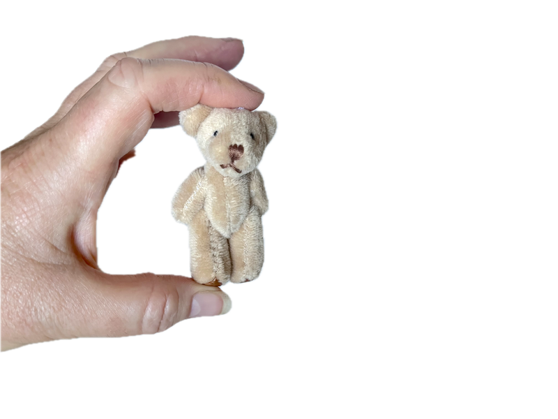 Miniature Plush Bear With Brown Feet (light brown) 