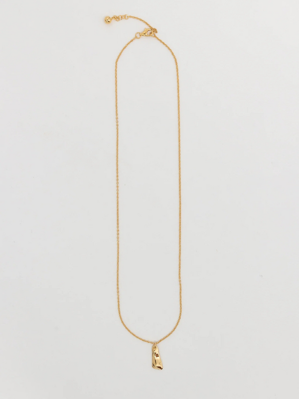 Solo Tag Pendant Necklace - Gold