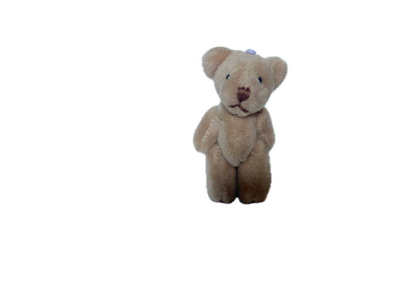 Miniature Plush Bear With Brown Feet (light brown) 