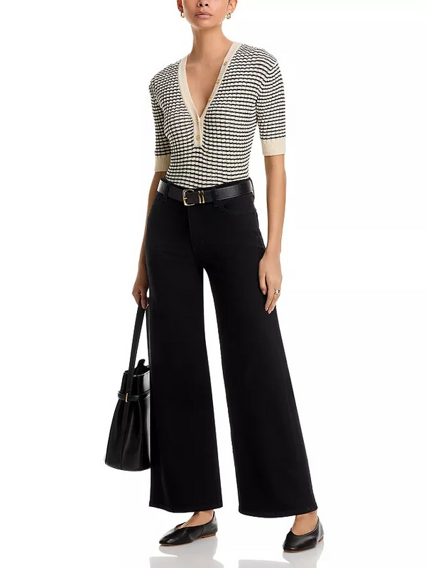 The Stripe V Neck Sweater