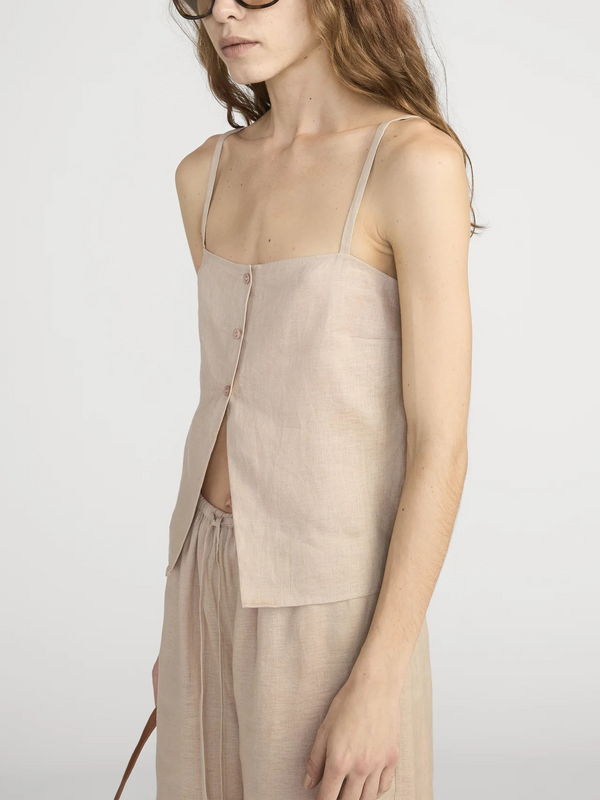 The Linen Button Cami