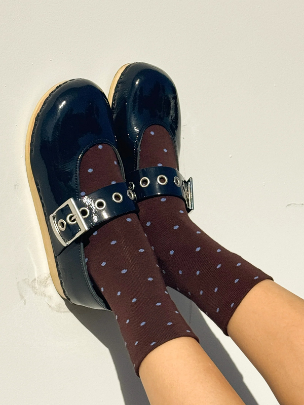 Patterned Sneaker Socks - Polka Dot