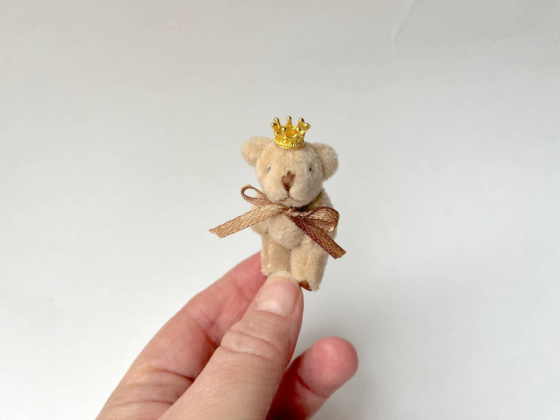 Tiny Prince Soft Stuffed Teddy Bear (Lt Brown) 