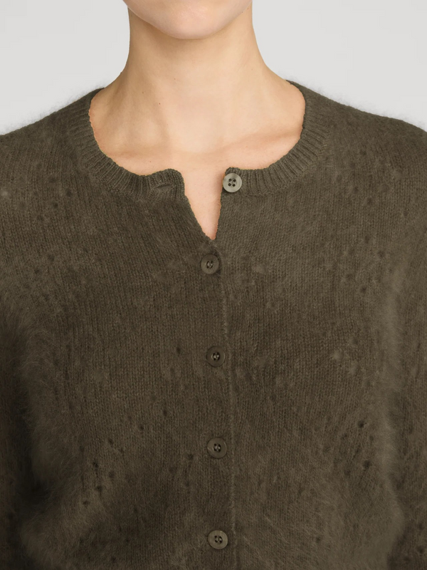 The Cashmere Airy Teddy Cardi