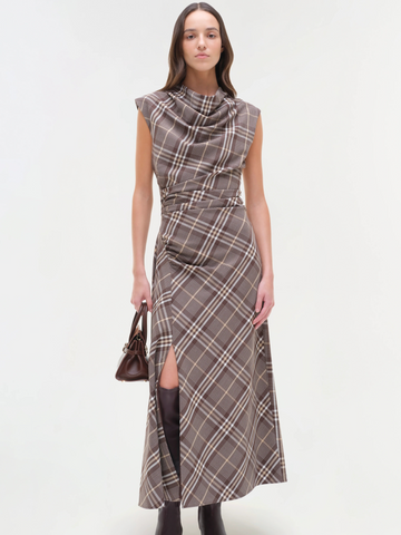 Burke Draped Midi Dress