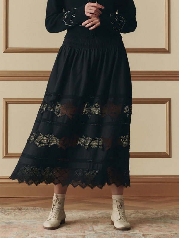 The Rosette Crochet Canary Skirt