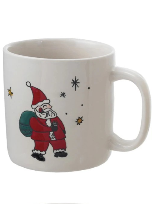 16oz Stoneware Mug w/ Wax Relief Image