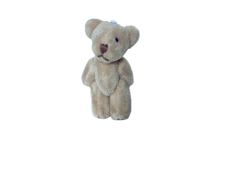 Miniature Plush Bear With Brown Feet (light brown) 