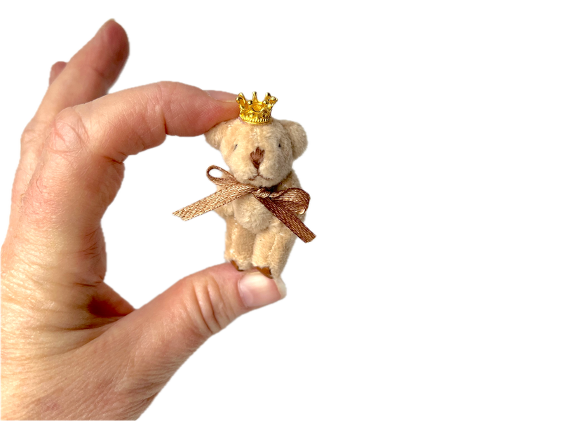 Tiny Prince Soft Stuffed Teddy Bear (Lt Brown) 