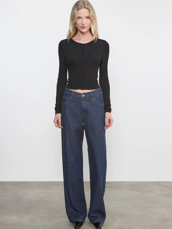 Silk Rib Essential Cardigan