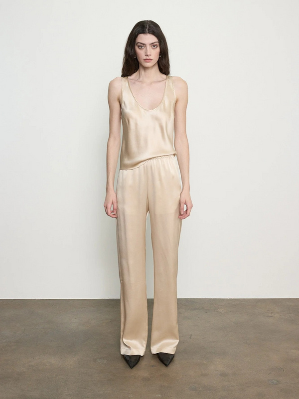 Silk Satin U Tank