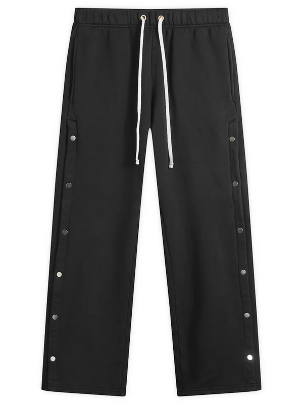 Heavyweight Classic Side Snap Pant - Jet Black