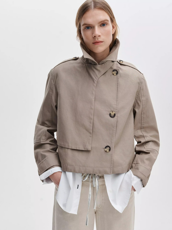 Jamie Cropped Trench
