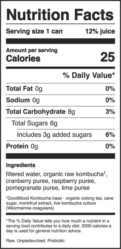 Berry Pomegranate Kombucha - 6 pack