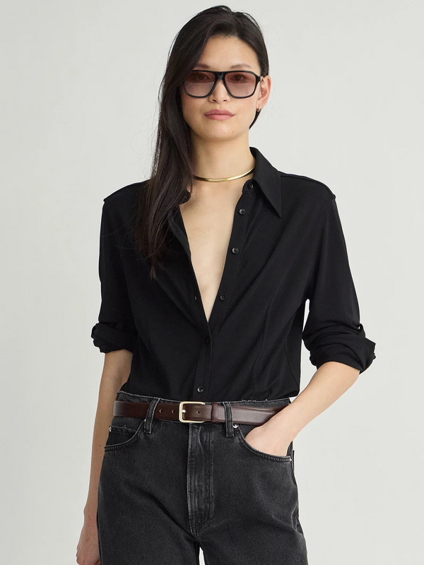 Merce Slinky Slim Button Up