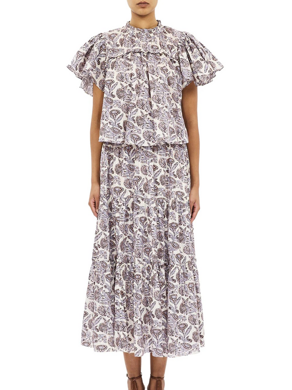 Nessa Cotton Midi Skirt