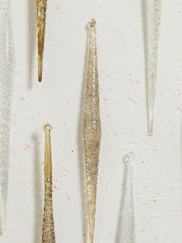 Sparkle Icicle Ornament 0.5"x 7.5"