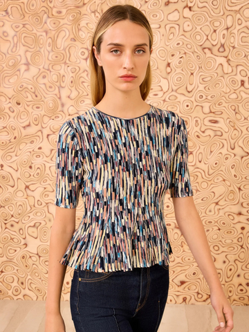 Samira Mulitcolor Short Sleeve Top