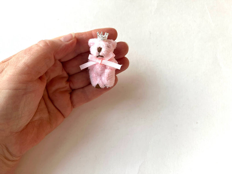 Tiny Princess Soft Stuffed Teddy Bear (Pink)