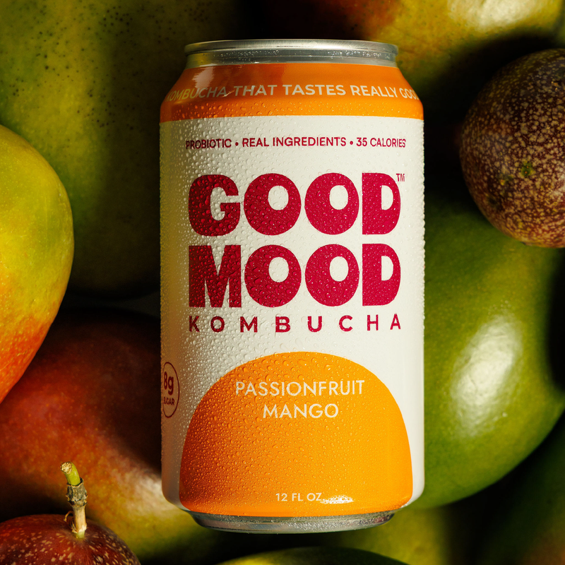 Passionfruit Mango Kombucha - 6 pack