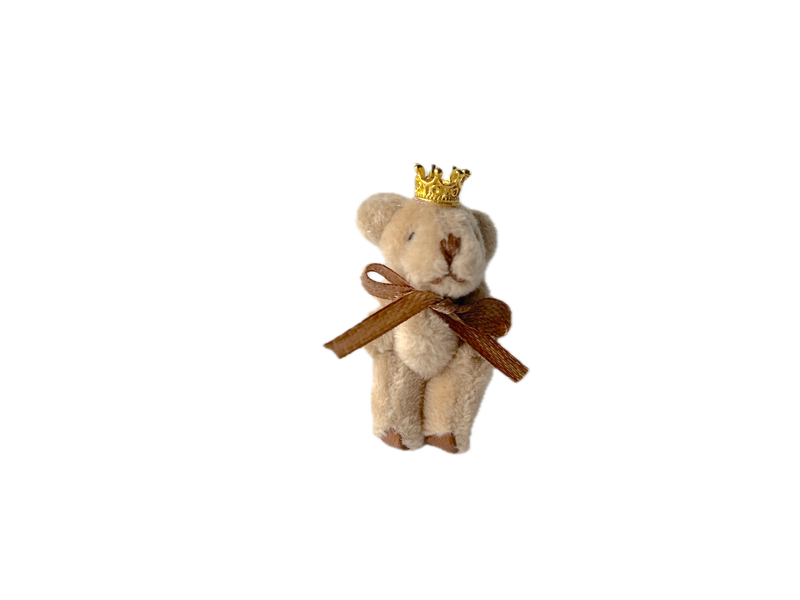 Tiny Prince Soft Stuffed Teddy Bear (Lt Brown) 